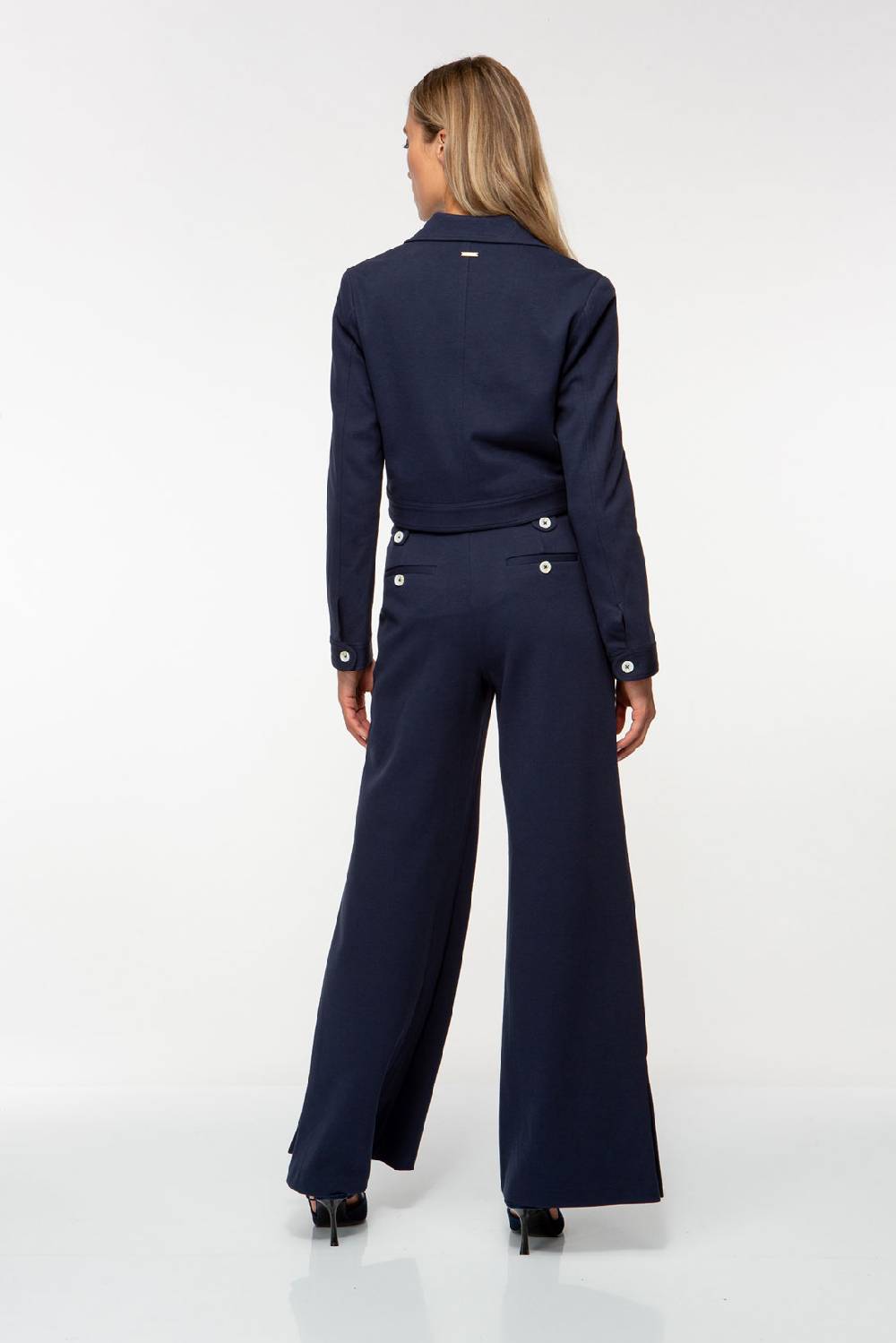 IVI GmbH SOLID JERSEY Verkürzter Blazer Navy