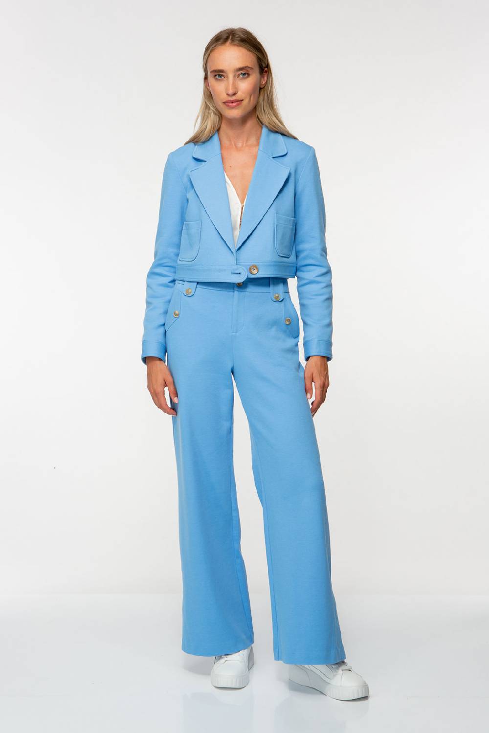 IVI GmbH SOLID JERSEY Verkürzter Blazer Ocean