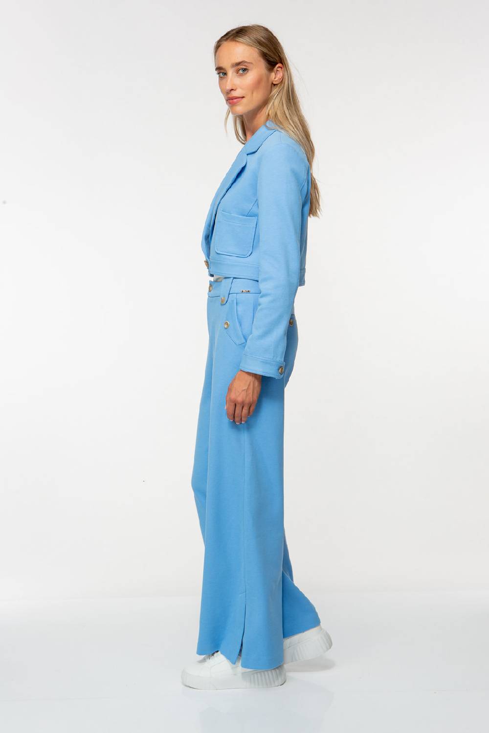 IVI GmbH SOLID JERSEY Verkürzter Blazer Ocean