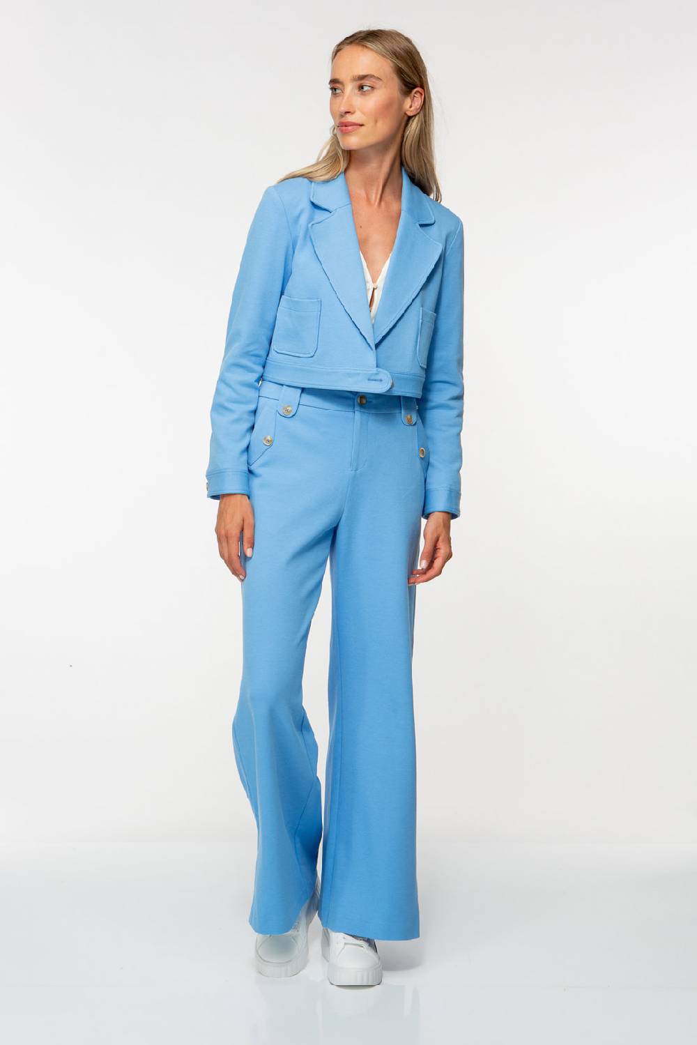 IVI GmbH SOLID JERSEY Verkürzter Blazer Ocean