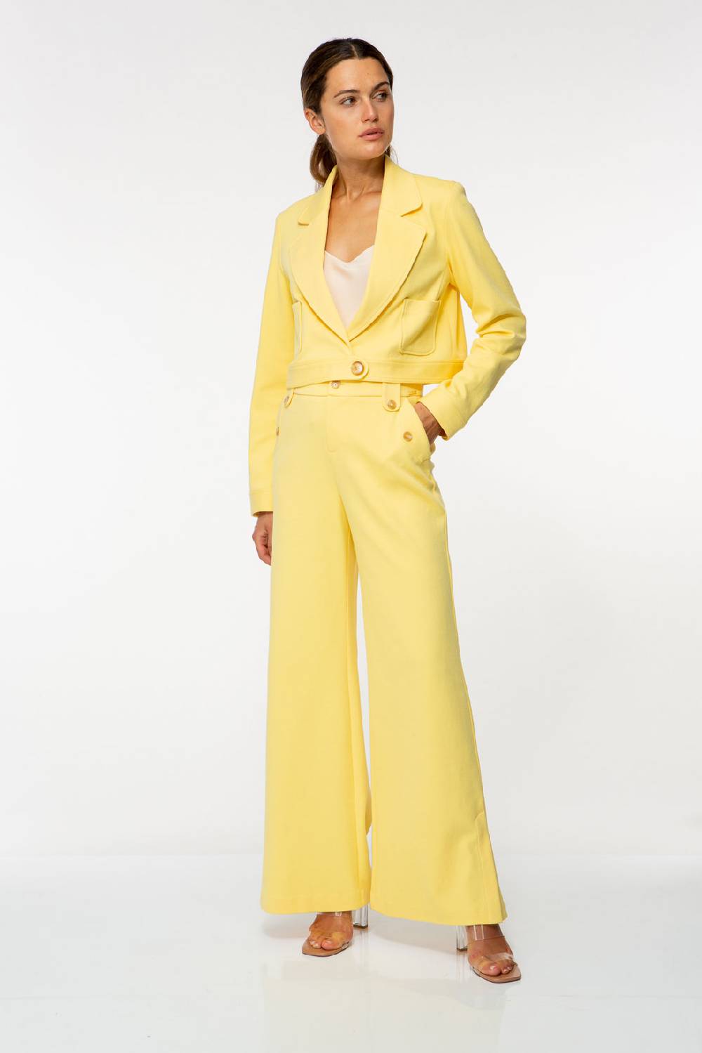 IVI GmbH SOLID JERSEY Verkürzter Blazer Pastel Sun