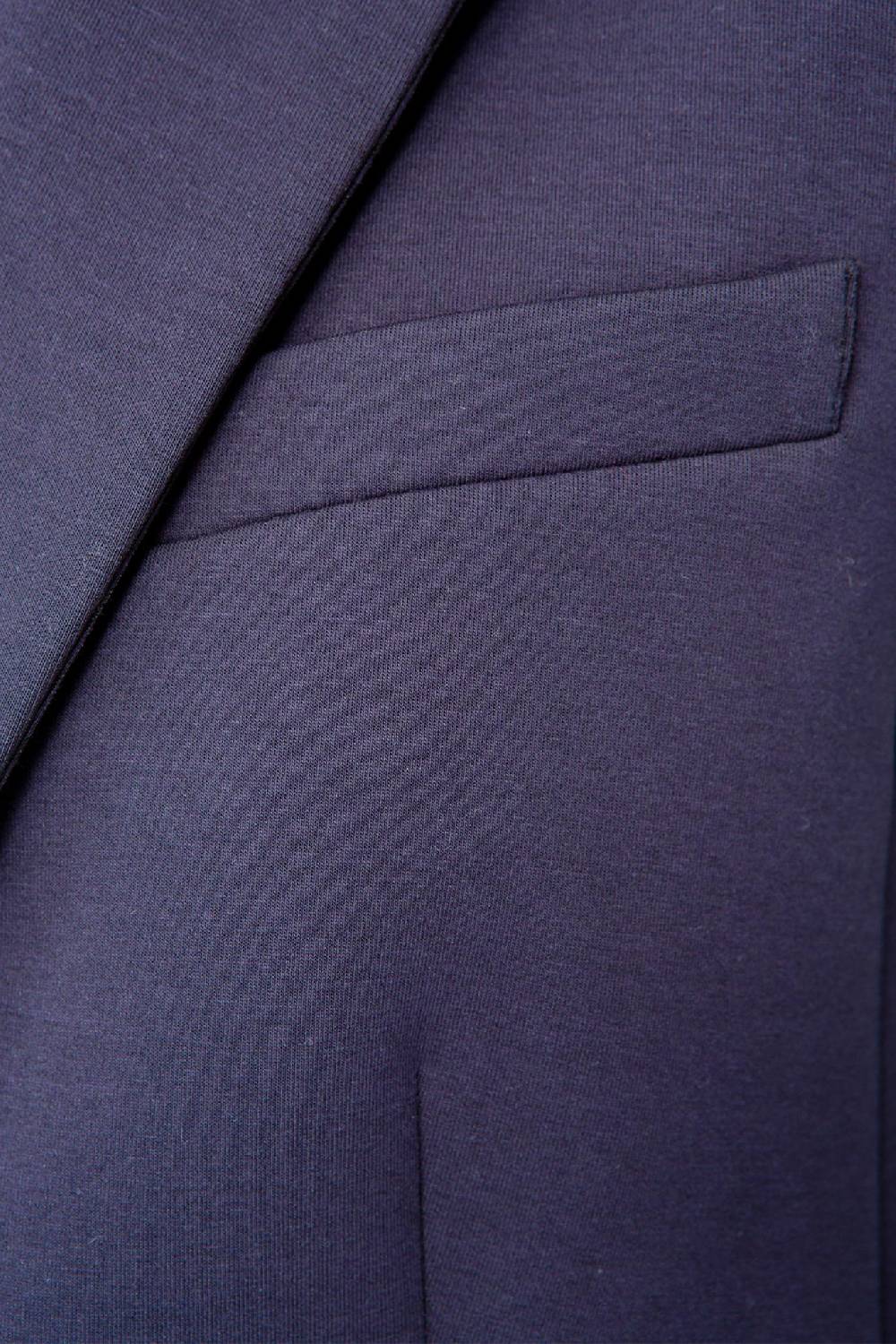 IVI GmbH SOLID JERSEY Weste Mit Reverskragen Navy