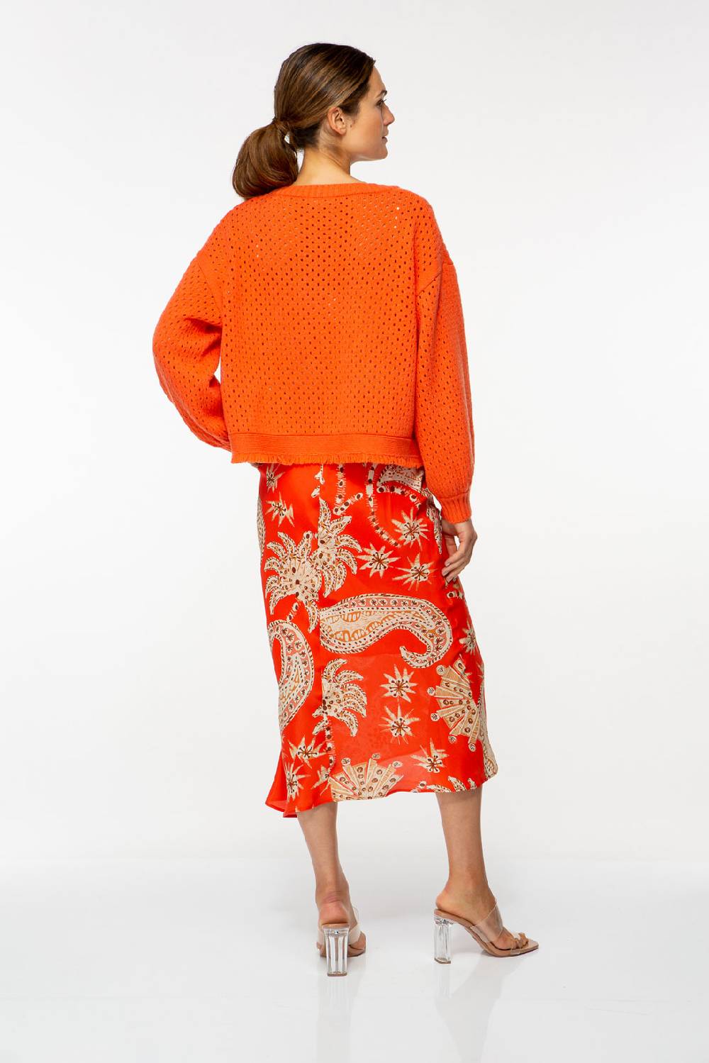 IVI GmbH SOLID KNIT Boxy Cardigan Grenadine