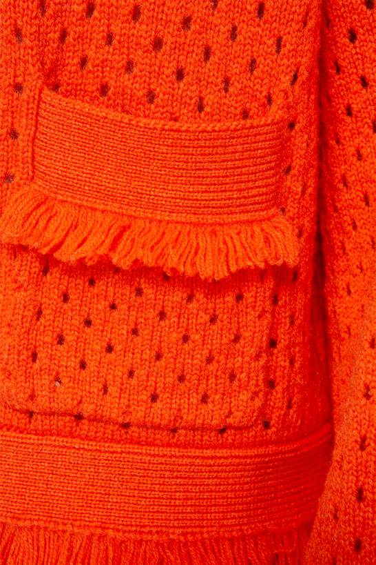 IVI GmbH SOLID KNIT Boxy Cardigan Grenadine