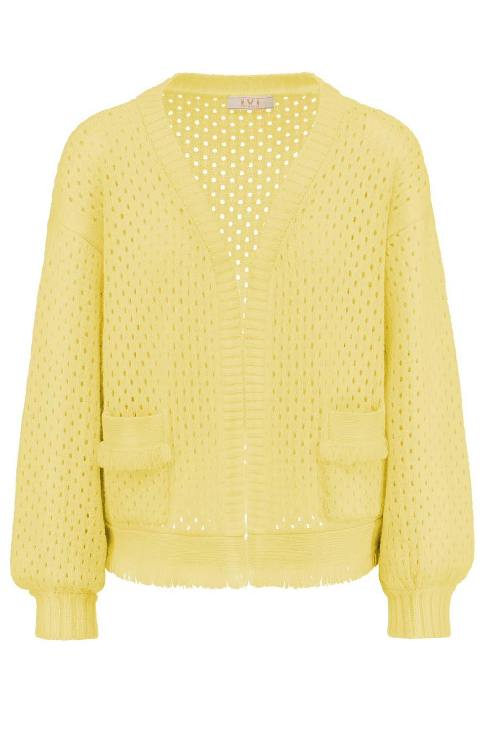 IVI GmbH SOLID KNIT Boxy Cardigan pastel sun
