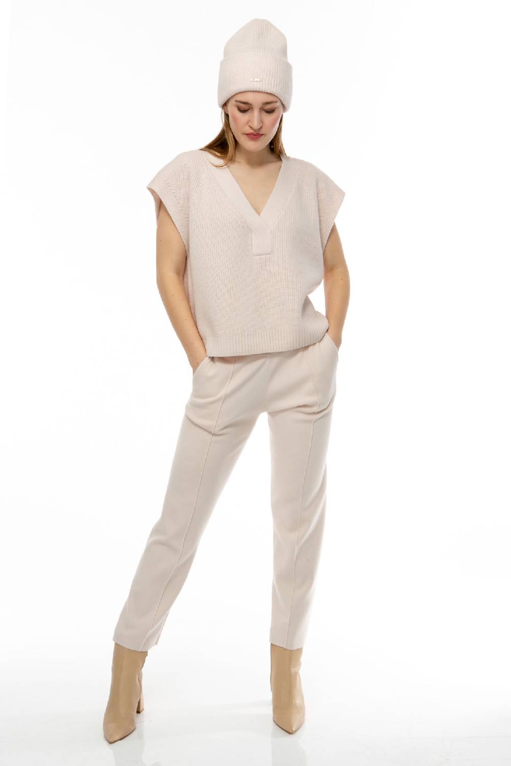 IVI GmbH SOLID KNIT Pullunder Kitt