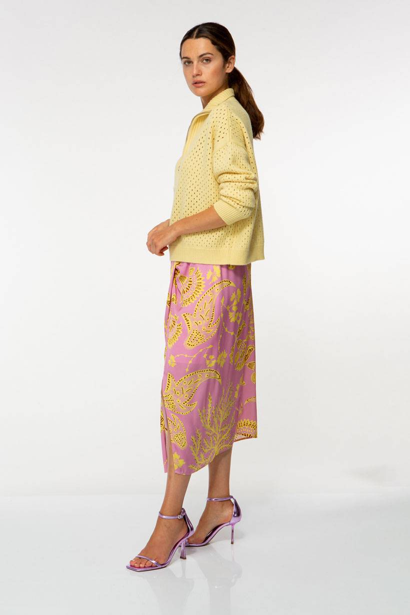 IVI GmbH SOLID KNIT Troyer Pullover Pastel Sun