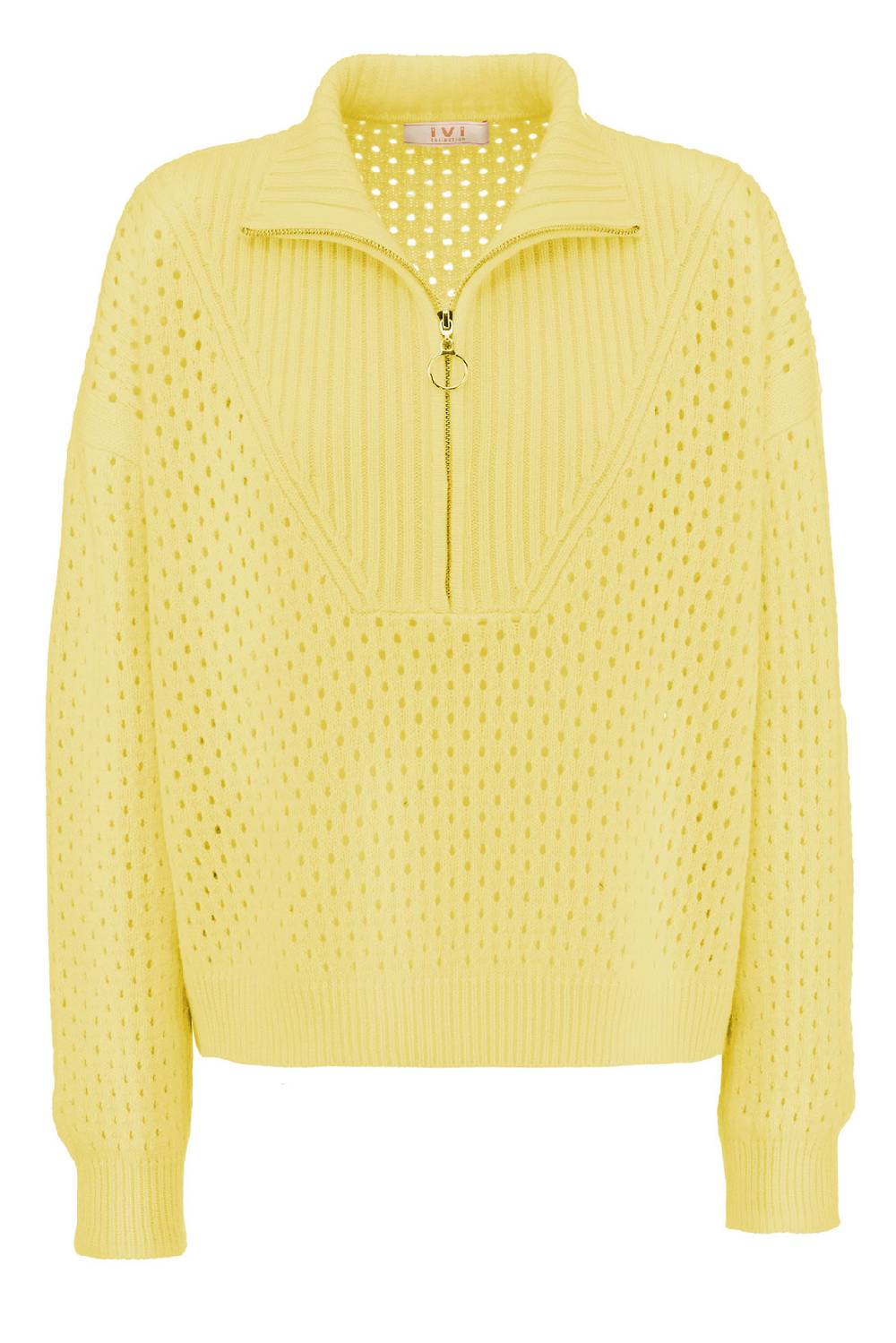 IVI GmbH SOLID KNIT Troyer Pullover pastel sun