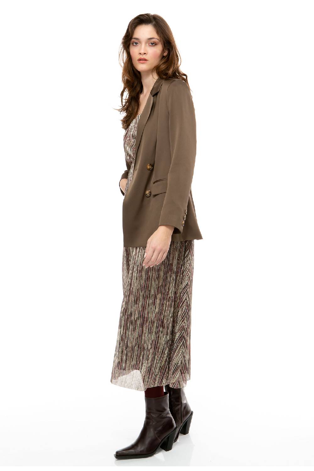 IVI GmbH SOLID SILK Blazer Olive