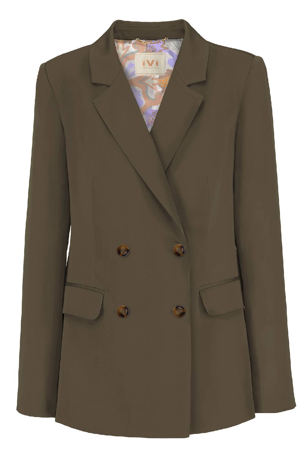 IVI GmbH SOLID SILK Blazer olive