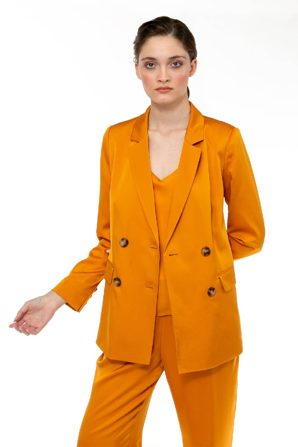 IVI GmbH SOLID SILK Blazer Safran