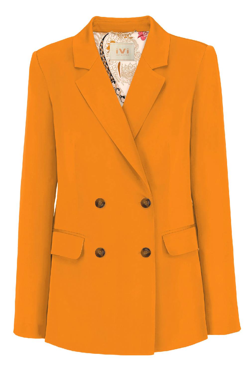 IVI GmbH SOLID SILK Blazer safran