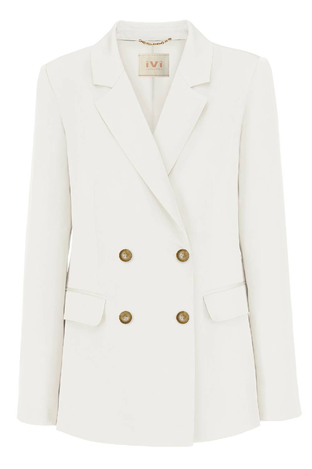 IVI GmbH SOLID SILK Blazer weiß