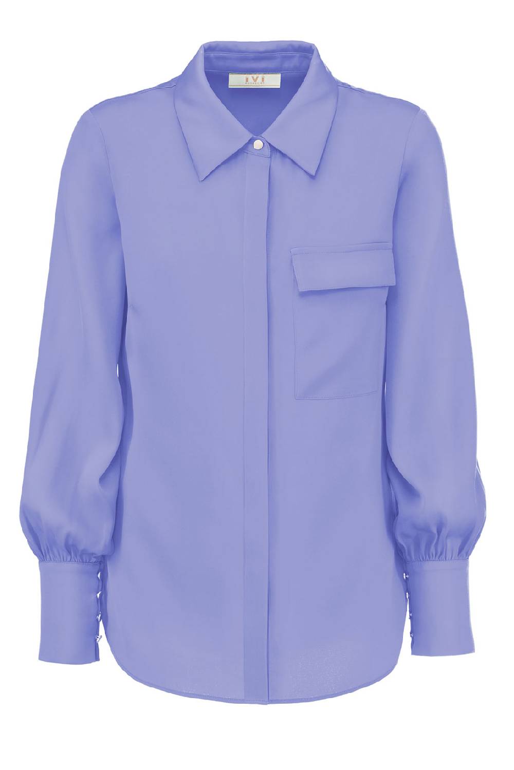 IVI GmbH SOLID SILK Hemdbluse lavendel