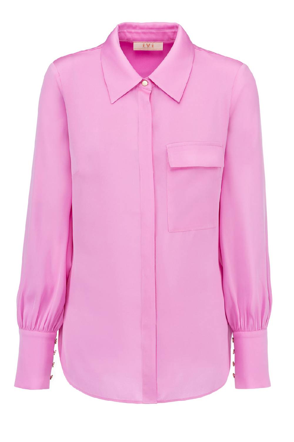 IVI GmbH SOLID SILK Hemdbluse pink orchid