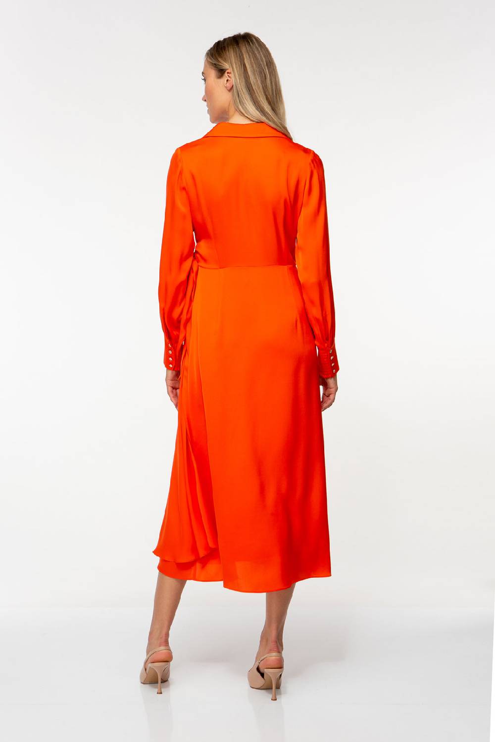 IVI GmbH SOLID SILK Midi Wickelkleid Grenadine