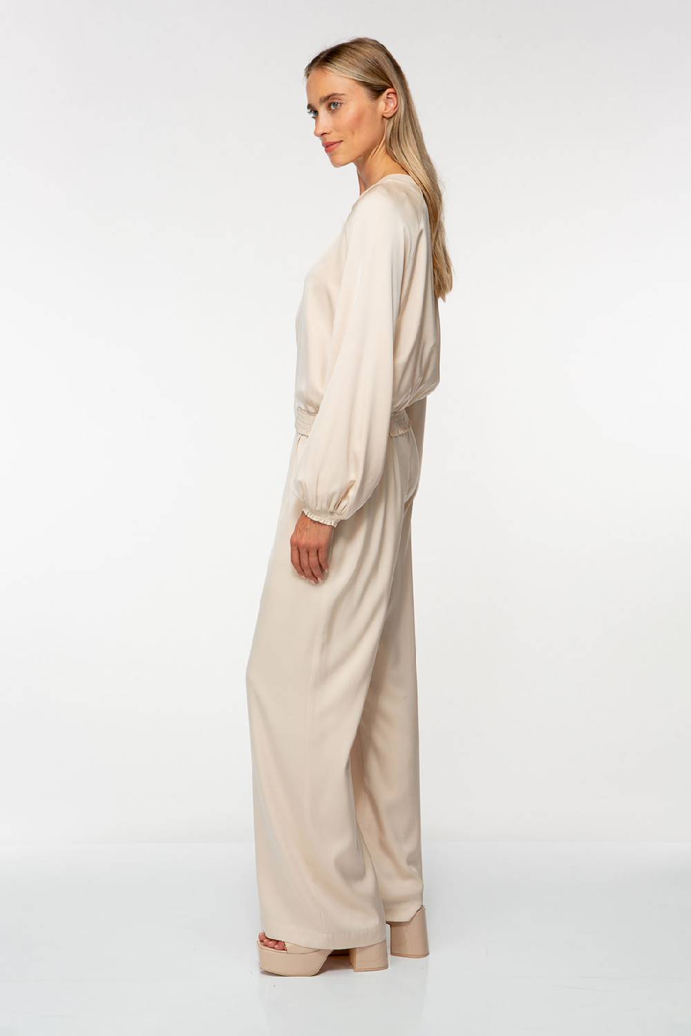 IVI GmbH SOLID SILK Seidenblouson Light Sand