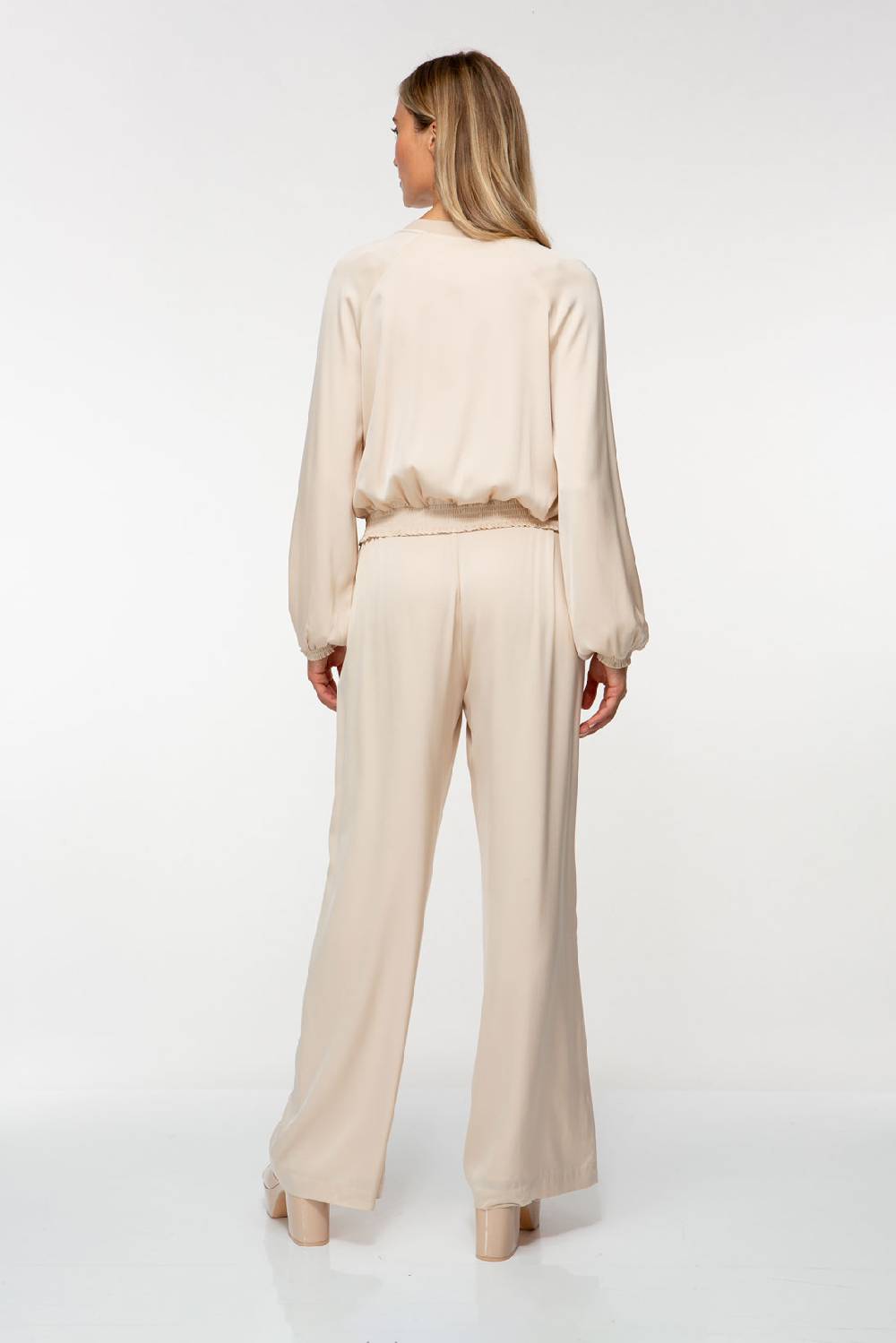 IVI GmbH SOLID SILK Seidenblouson Light Sand