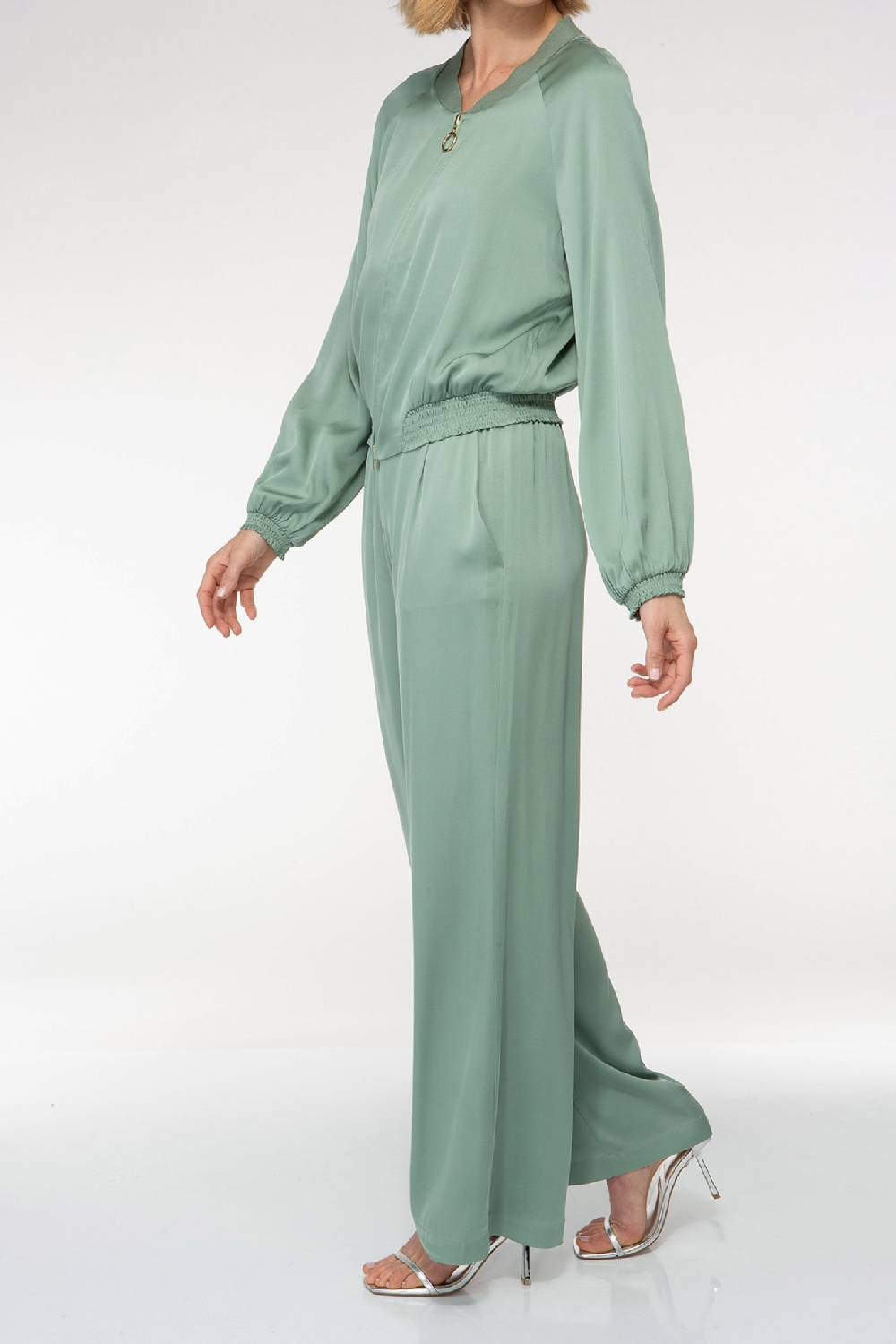 IVI GmbH SOLID SILK Seidenblouson Salbei