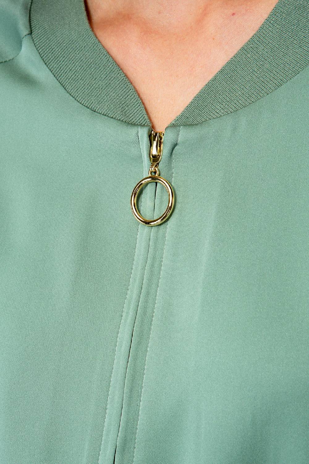 IVI GmbH SOLID SILK Seidenblouson Salbei