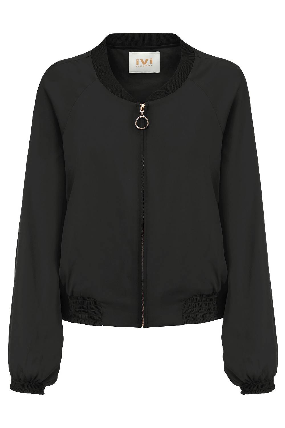 IVI GmbH SOLID SILK Seidenblouson schwarz