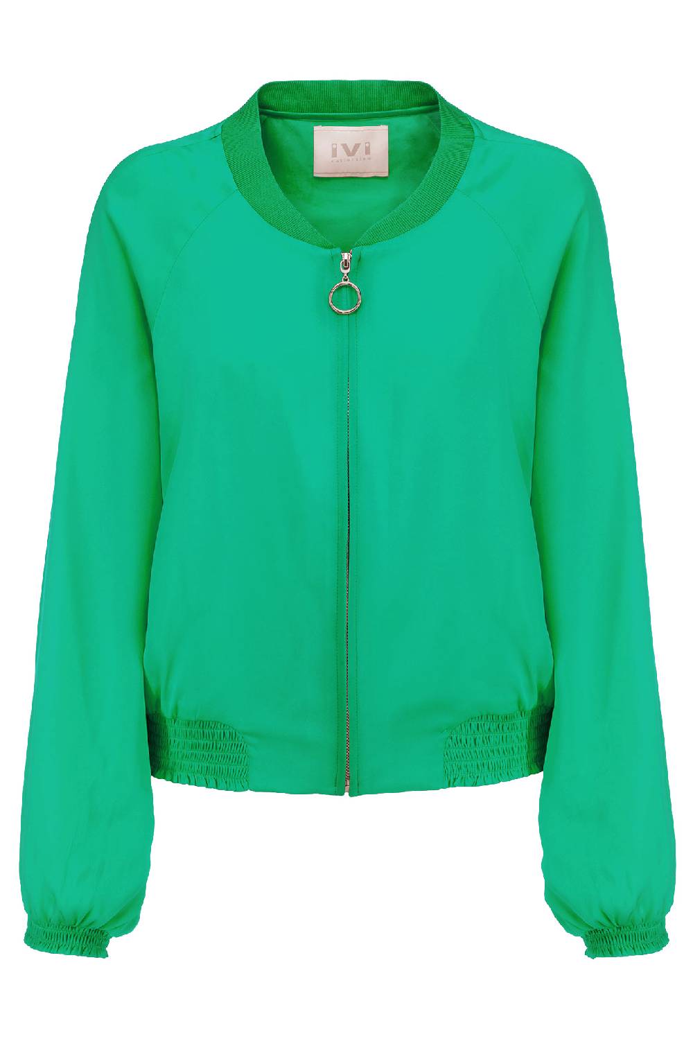 IVI GmbH SOLID SILK Seidenblouson smaragd