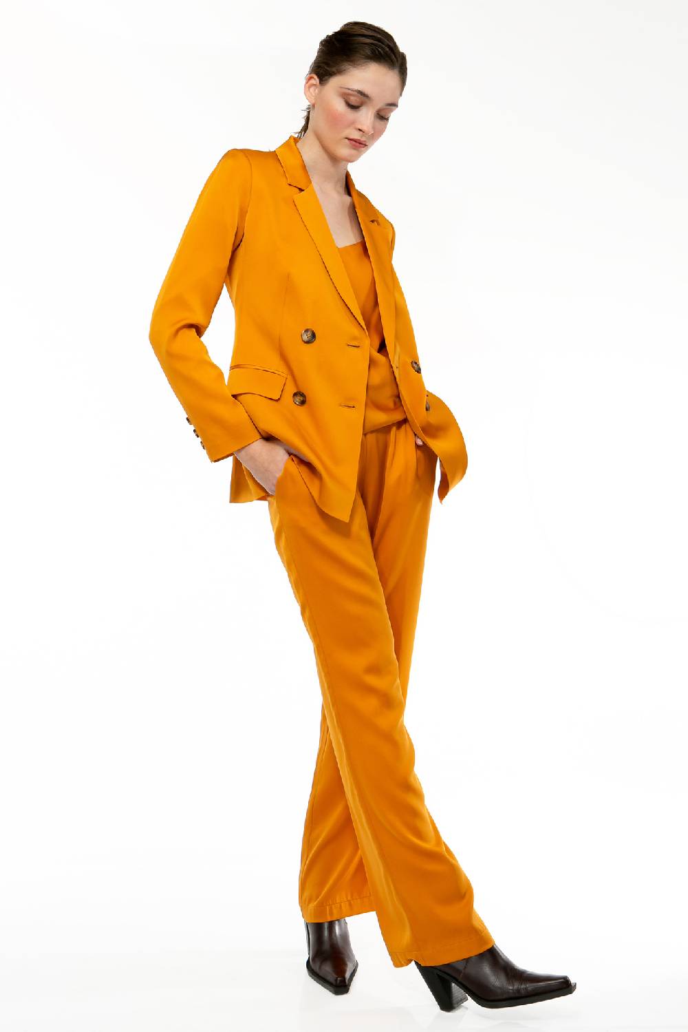 IVI GmbH SOLID SILK Seidenhose Safran