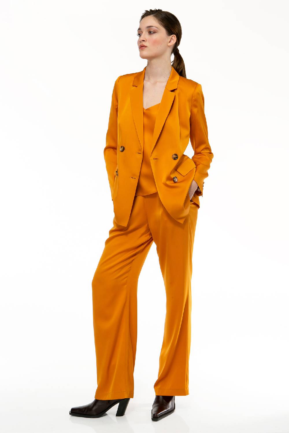 IVI GmbH SOLID SILK Seidenhose Safran