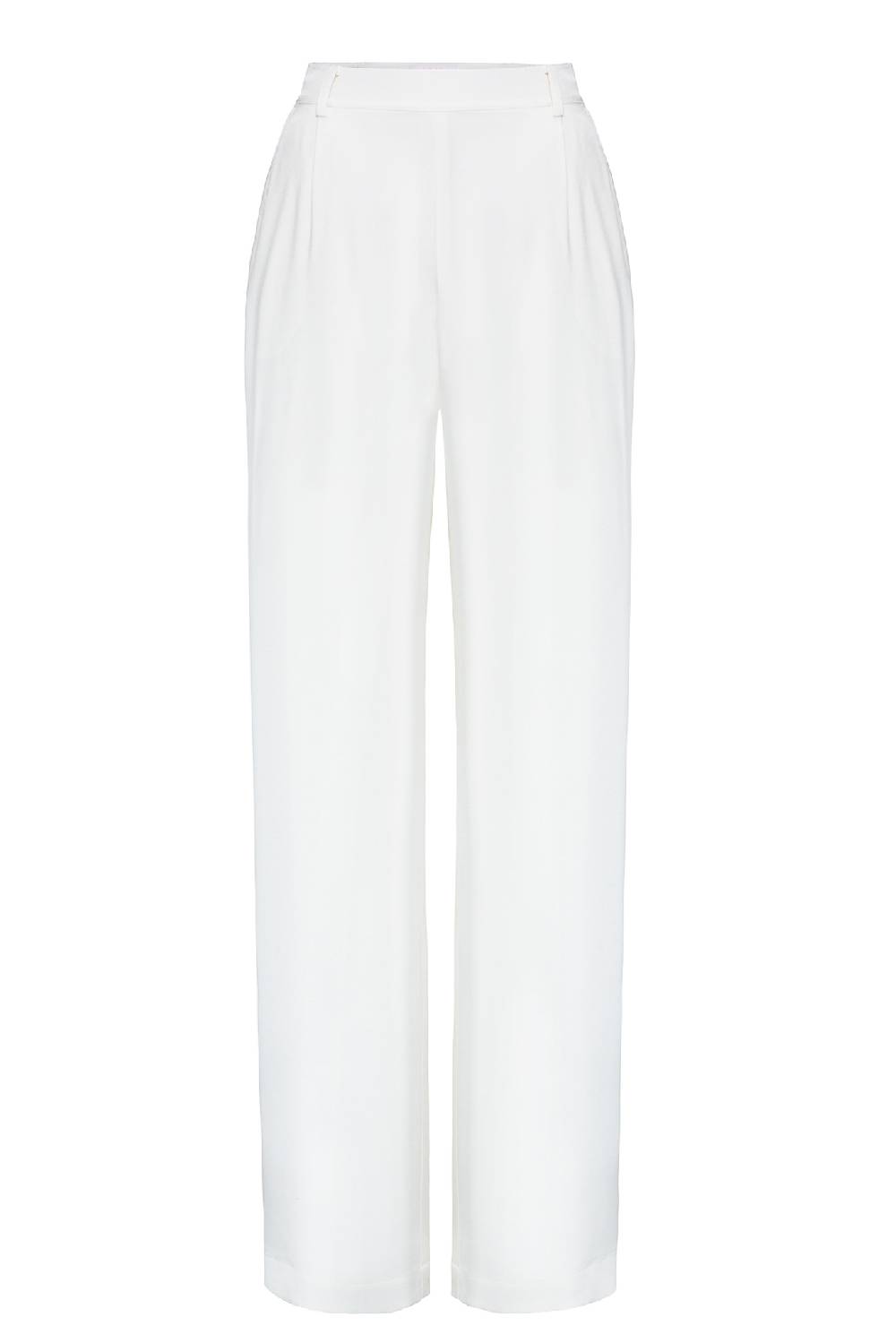 IVI GmbH SOLID SILK Seidenhose weiß