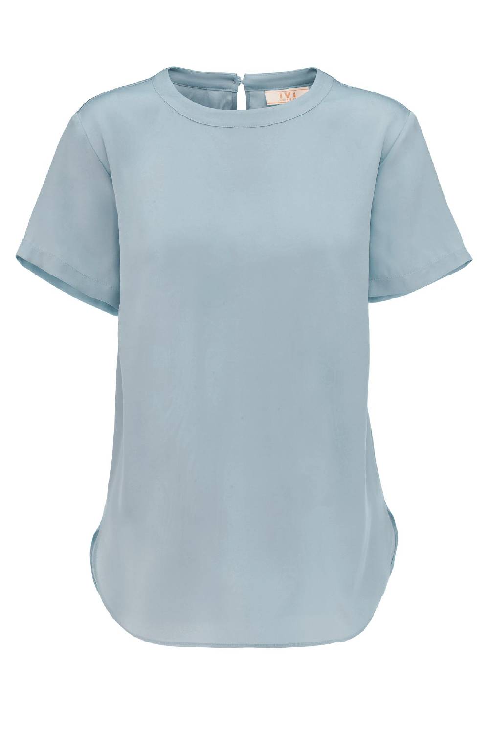 IVI GmbH SOLID SILK Seidenshirt hellblau