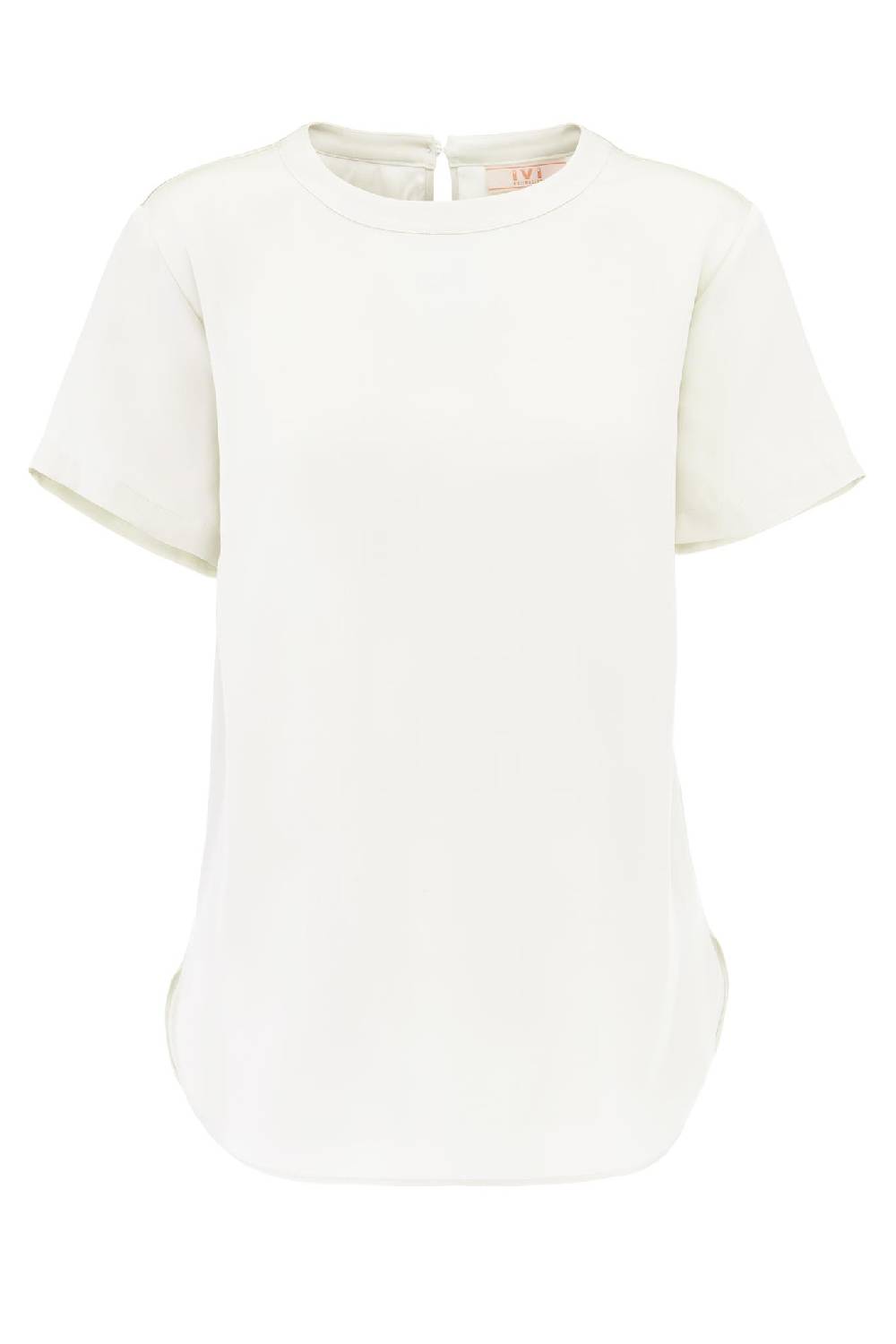 IVI GmbH SOLID SILK Seidenshirt weiß