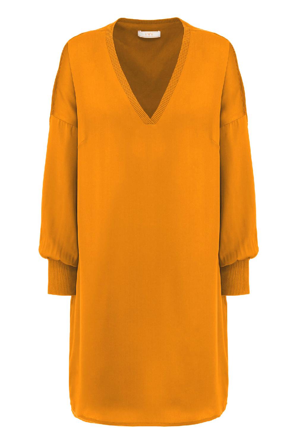 IVI GmbH SOLID SILK Tunika-Kleid safran