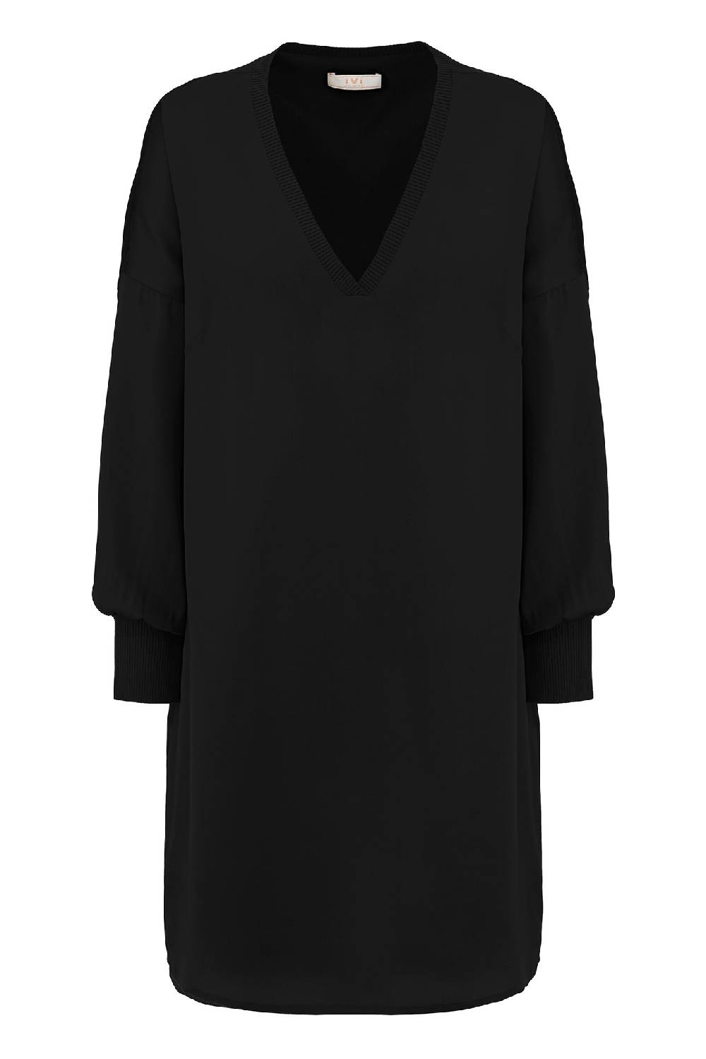 IVI GmbH SOLID SILK Tunika-Kleid schwarz