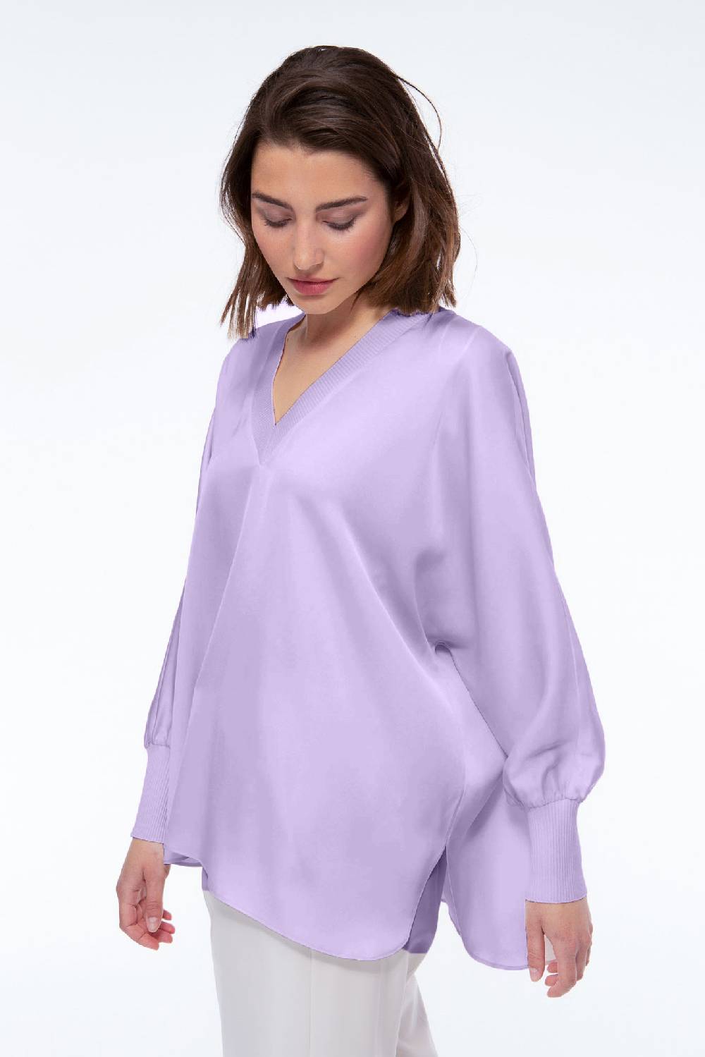 IVI GmbH SOLID SILK Tunika Lila