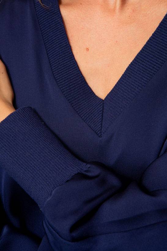 IVI GmbH SOLID SILK Tunika Navy