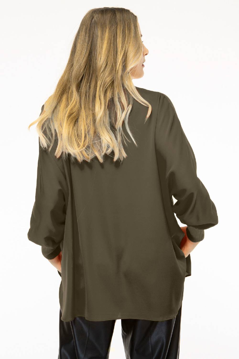 IVI GmbH SOLID SILK Tunika Olive