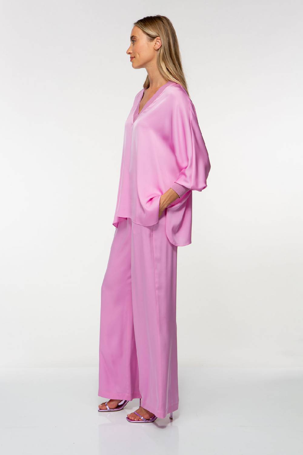 IVI GmbH SOLID SILK Tunika Pink Orchid