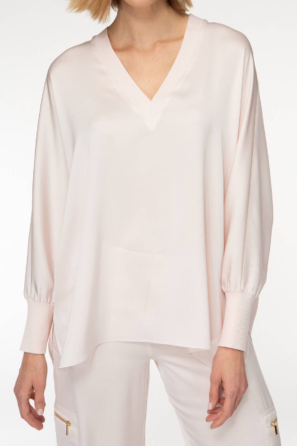 IVI GmbH SOLID SILK Tunika Rosé