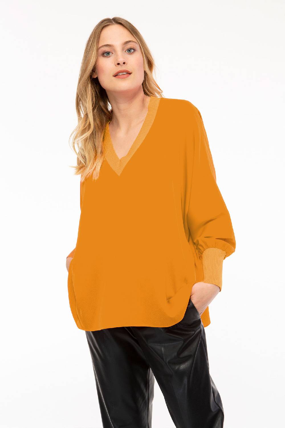 IVI GmbH SOLID SILK Tunika Safran