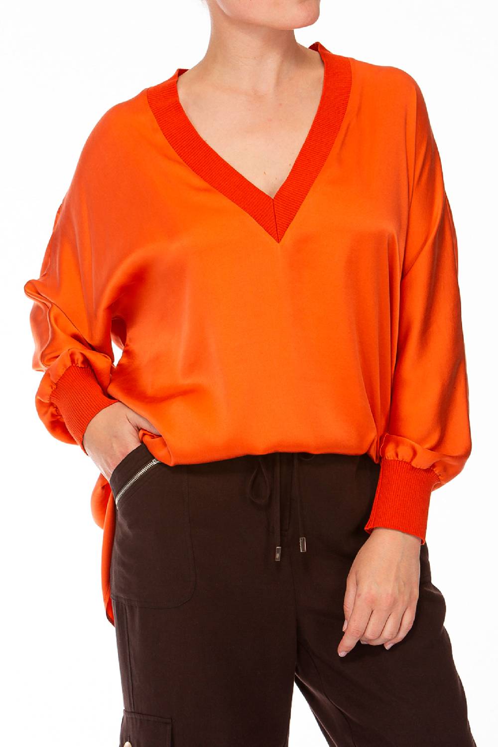 IVI GmbH SOLID SILK Tunika Weiß