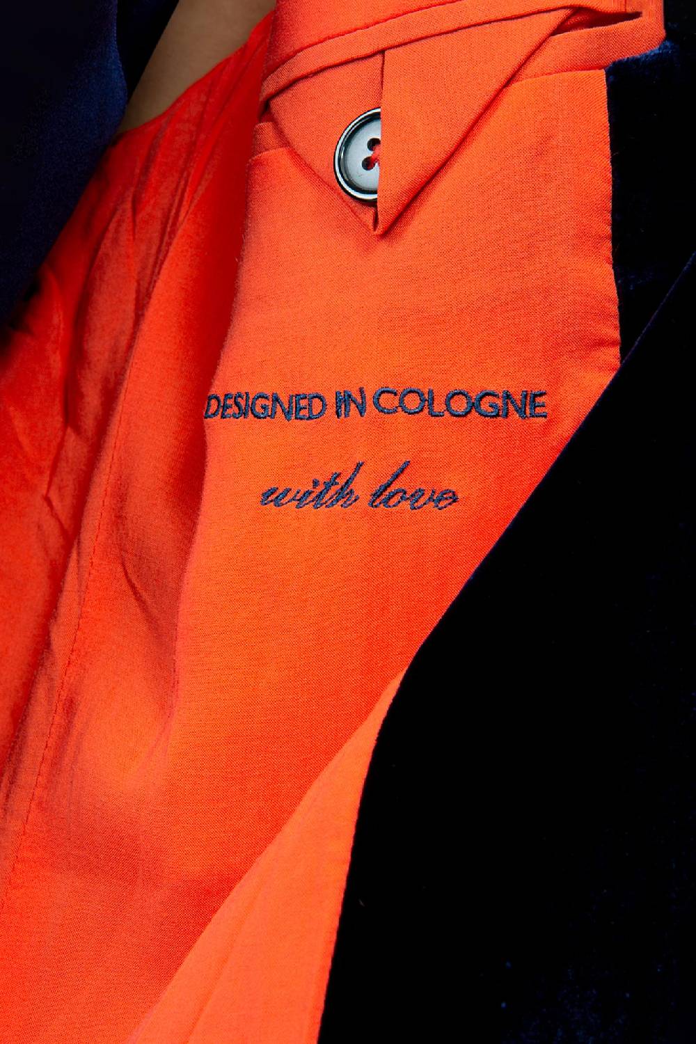 IVI GmbH VELVET Blazer Aus Seidensamt Navy