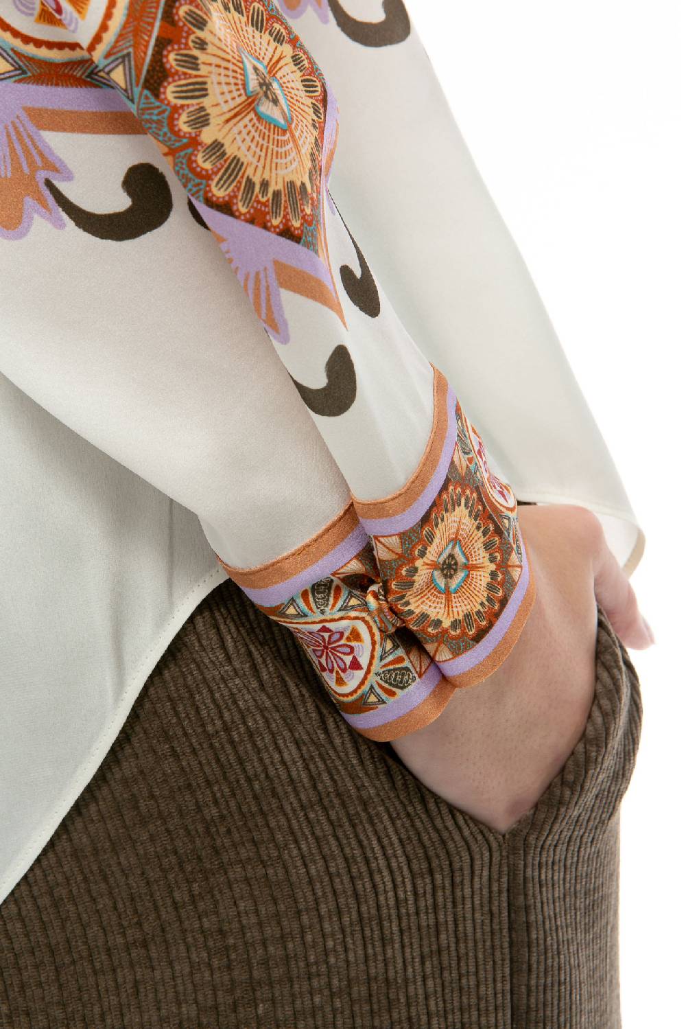 IVI GmbH VINTAGE FLOWERS Bluse Weiß