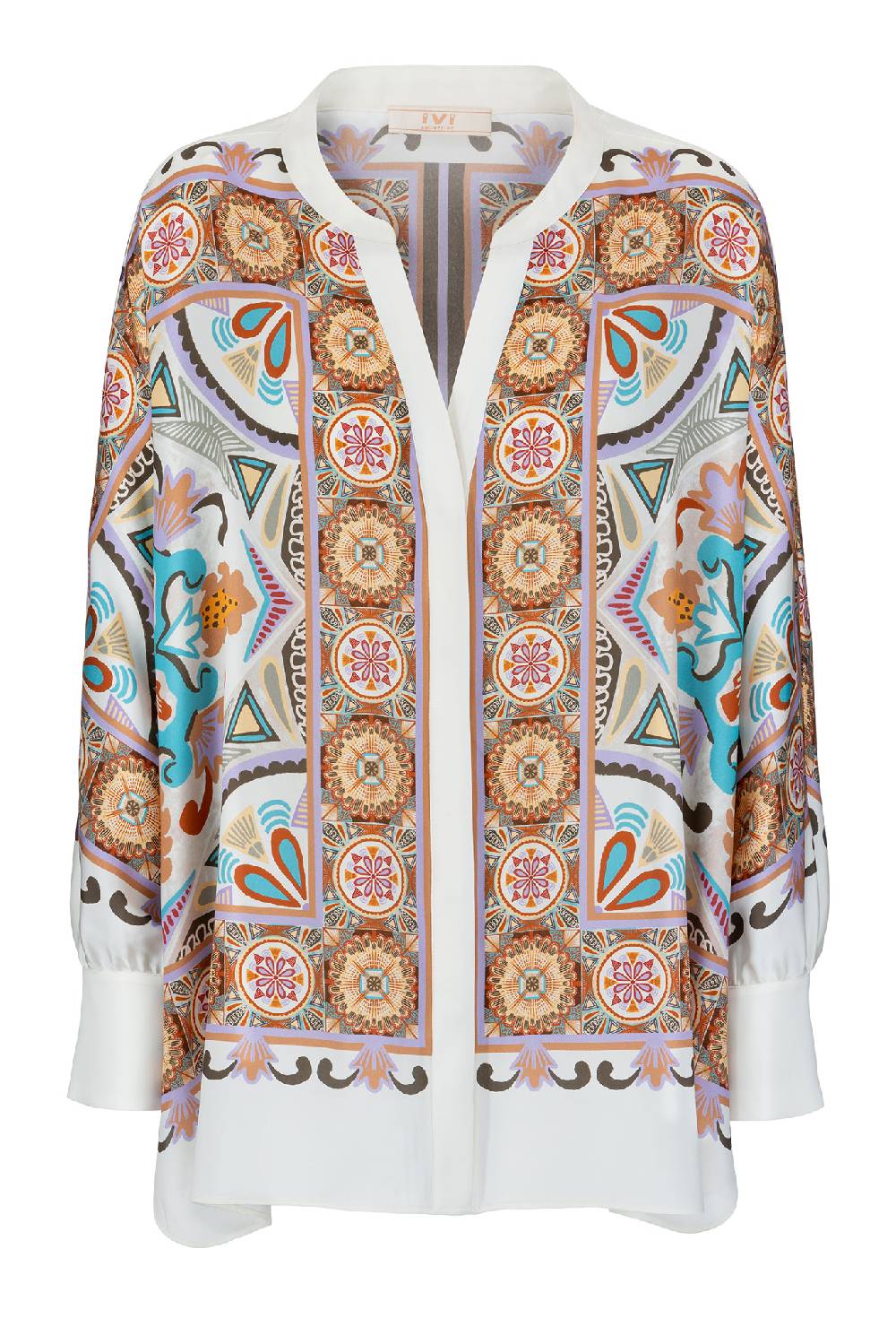 IVI GmbH VINTAGE FLOWERS Tunika weiß