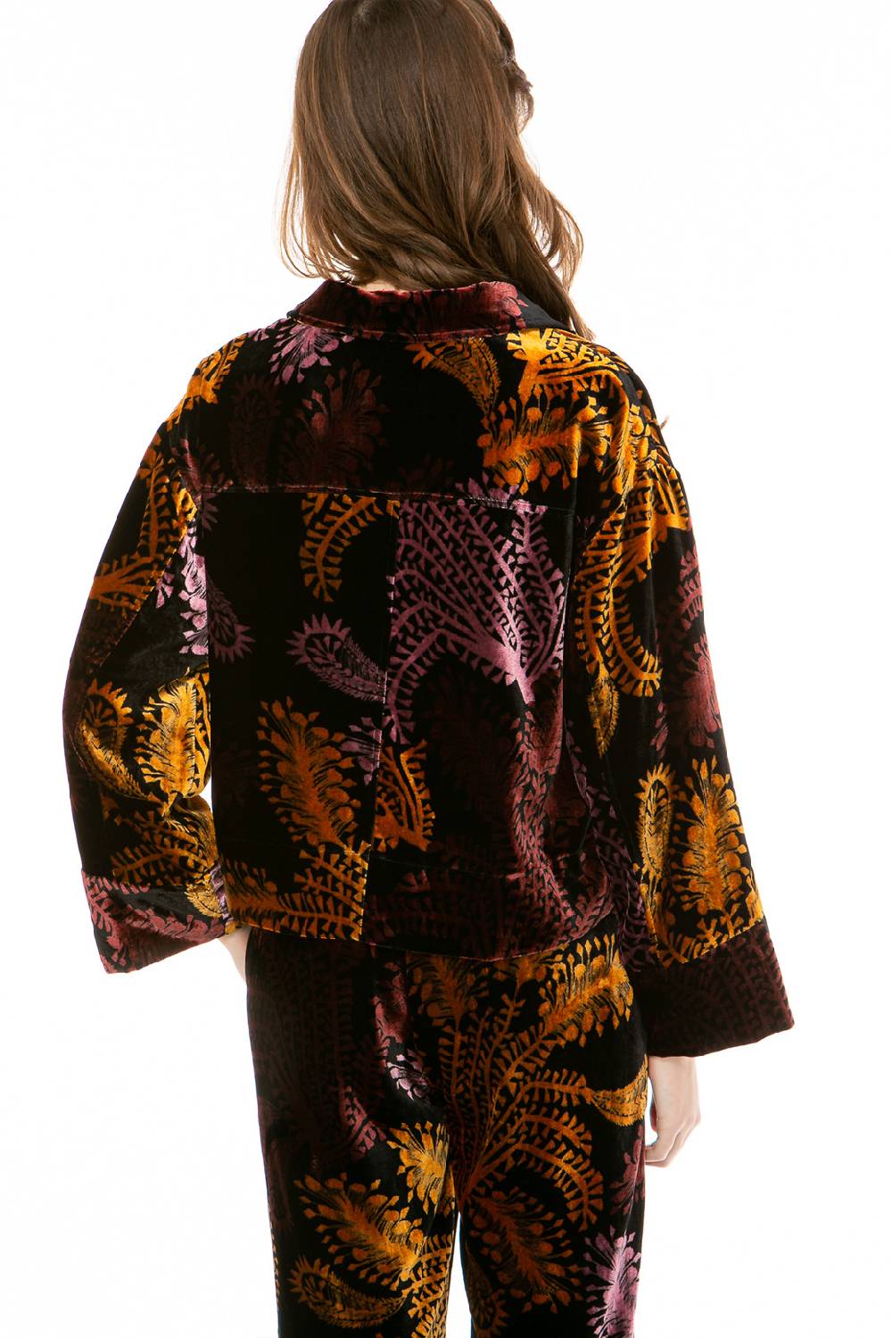 IVI GmbH WILD HERBS Boxy Bluse Aus Samt Schwarz