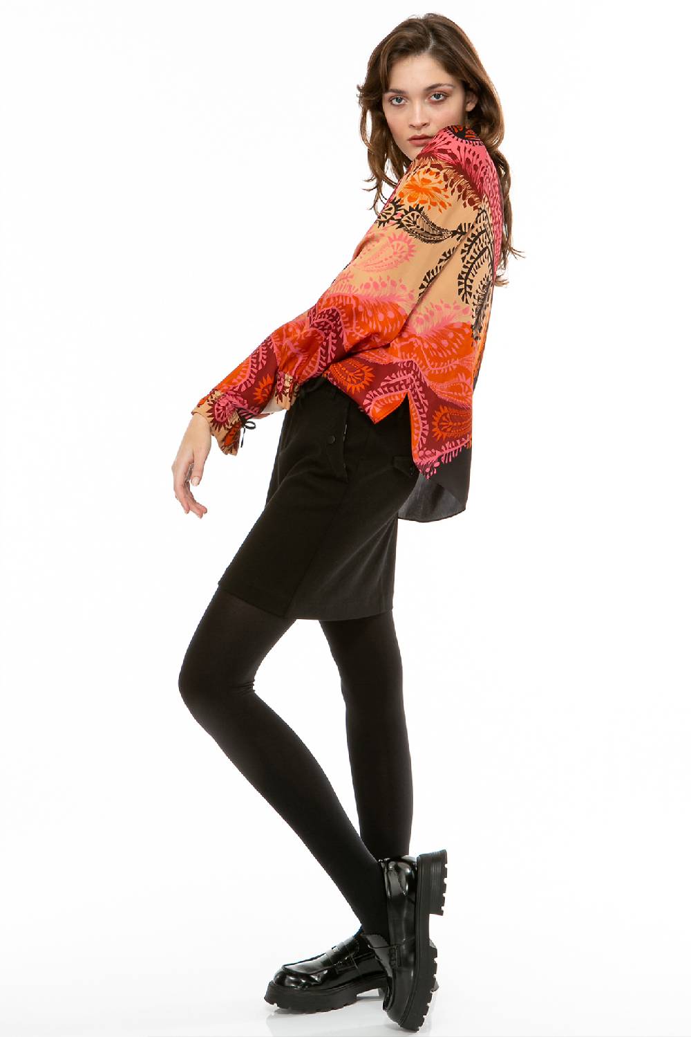 IVI GmbH WILD HERBS Seidenbluse Schwarz