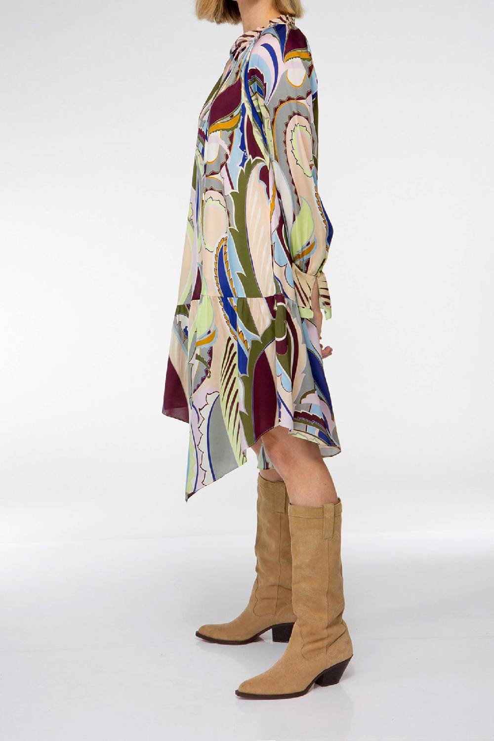 IVI GmbH LAS VEGAS Seidenkleid Mit Asymmetrischem Saum