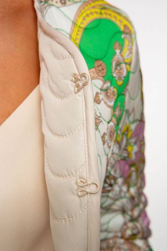 IVI GmbH PAISLEY Gesteppte Wendejacke Aus Seide Multicolor