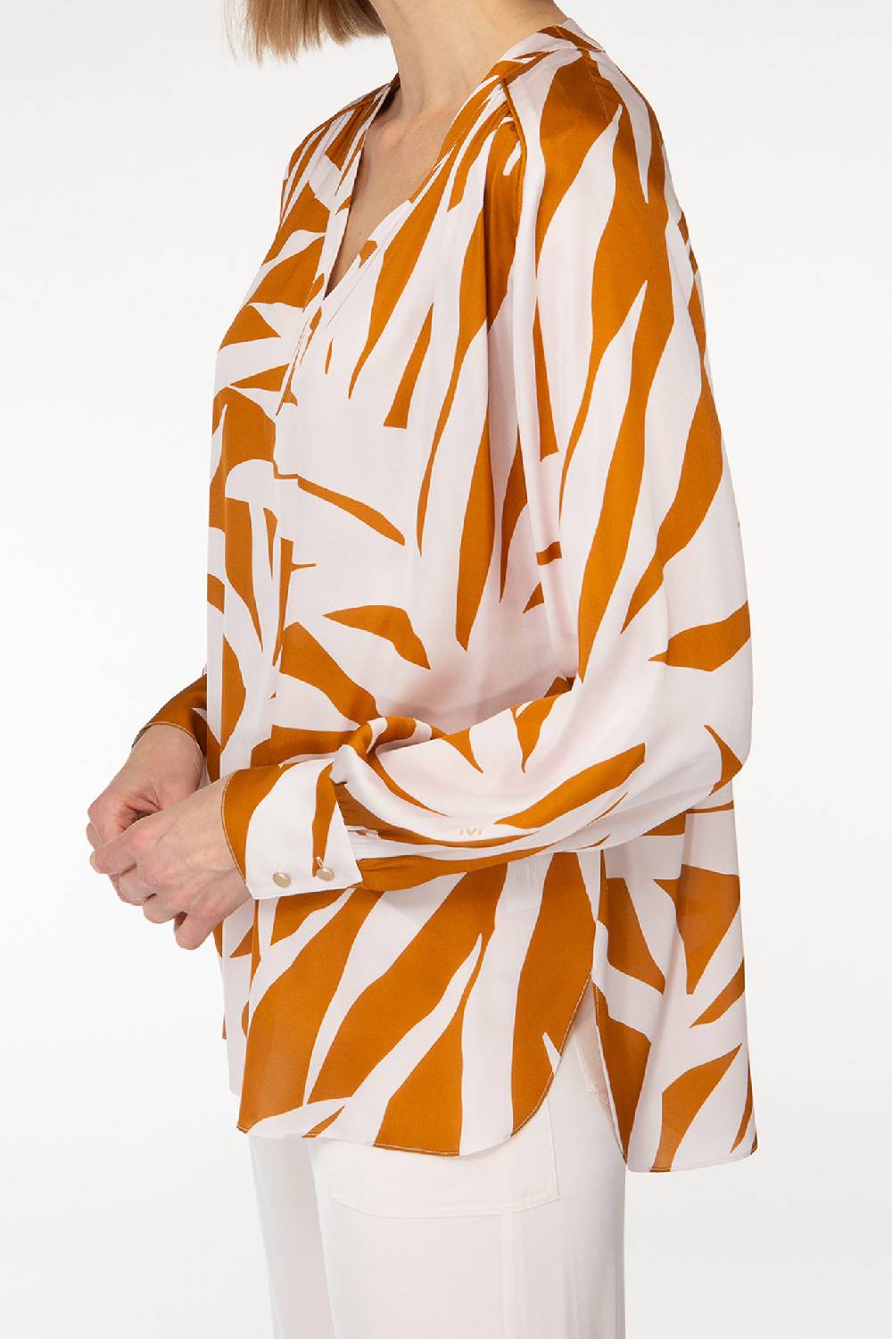 IVI GmbH PALM LEAF AMBER Tunika Mit Raffinierten Nahtdetails