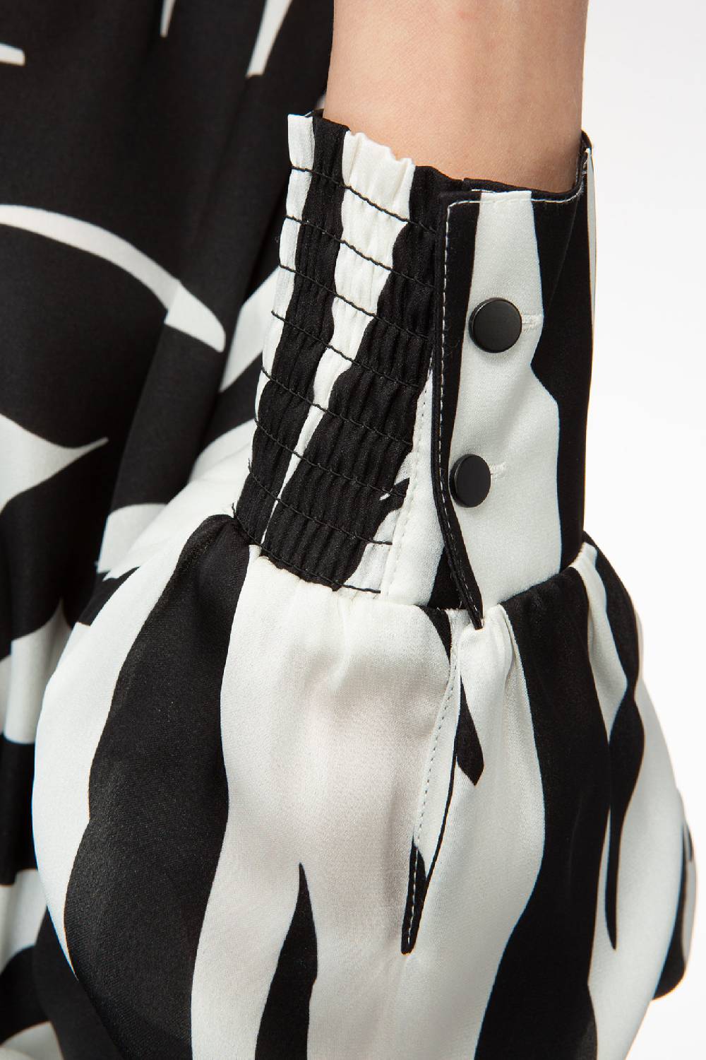 IVI GmbH PALM LEAF BLACK Tunika Mit Raffinierten Nahtdetails