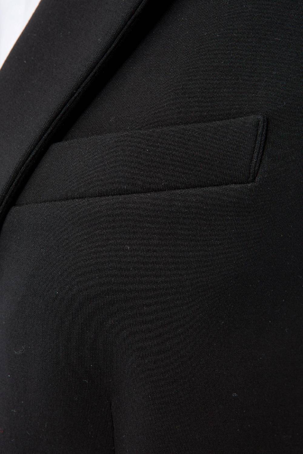 IVI GmbH SOLID JERSEY Weste Mit Reverskragen Schwarz